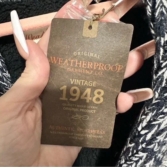 Weatherproof NWT HEAVY KNIT SHERPA LING SIZE Large